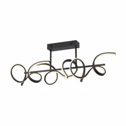 Luminaires Leuchten Direkt Éclairage Led|Plafonnier Leuchten-Direkt CURLS LED Noir, 3 lumières