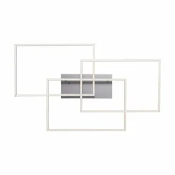 Luminaires Leuchten Direkt Éclairage Led|Plafonnier Leuchten-Direkt IVEN LED Nickel mat, 3 lumières, Télécommandes
