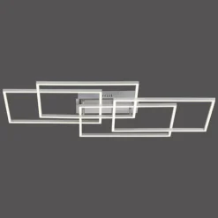 Luminaires Leuchten Direkt Éclairage Led|Plafonnier Leuchten-Direkt IVEN LED Nickel mat, 4 lumières, Télécommandes