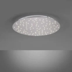 Luminaires Leuchten Direkt Éclairage Led|Plafonnier Leuchten-Direkt SPARKLE LED Nickel mat, 1 lumière, Télécommandes