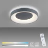 Luminaires Leuchten Direkt Éclairage Led|Plafonnier Leuchten-Direkt ANIKA LED Anthracite, 1 lumière, Télécommandes