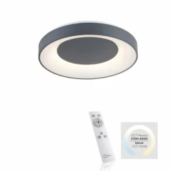 Luminaires Leuchten Direkt Éclairage Led|Plafonnier Leuchten-Direkt ANIKA LED Anthracite, 1 lumière, Télécommandes