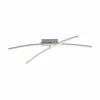 Luminaires Leuchten Direkt Éclairage Led|Plafonnier Leuchten-Direkt ALINA LED Acier brossé, 2 lumières, Télécommandes, Changeur de couleurs