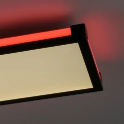 Luminaires Leuchten Direkt Éclairage Led|Plafonnier Leuchten-Direkt MARIO LED Noir, 1 lumière, Télécommandes, Changeur de couleurs