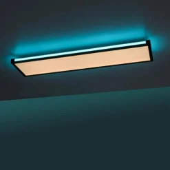 Luminaires Leuchten Direkt Éclairage Led|Plafonnier Leuchten-Direkt MARIO LED Noir, 1 lumière, Télécommandes, Changeur de couleurs