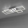 Luminaires Leuchten Direkt Éclairage Led|Plafonnier Leuchten-Direkt IVEN LED Acier brossé, 2 lumières