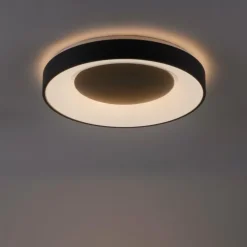 Plafonnier Leuchten-Direkt LOLAsmart-ANIKA LED Anthracite, 1 lumière, Télécommandes, Changeur de couleurs