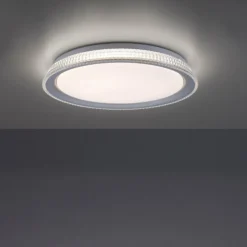 Luminaires Leuchten Direkt Éclairage Led|Plafonnier Leuchten-Direkt KARI LED Argenté, 1 lumière