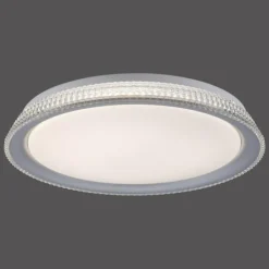 Luminaires Leuchten Direkt Éclairage Led|Plafonnier Leuchten-Direkt KARI LED Argenté, 1 lumière