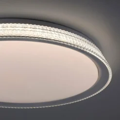 Luminaires Leuchten Direkt Éclairage Led|Plafonnier Leuchten-Direkt KARI LED Argenté, 1 lumière