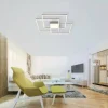Luminaires Leuchten Direkt Éclairage Led|Plafonnier Leuchten-Direkt ASMIN LED Acier brossé, 3 lumières, Télécommandes