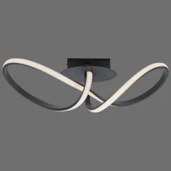 Luminaires Leuchten Direkt Éclairage Led|Plafonnier Leuchten-Direkt MARIA LED Noir, 1 lumière