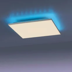 Luminaires Leuchten Direkt Éclairage Led|Plafonnier Leuchten-Direkt GUSTAV LED Blanc, 1 lumière, Télécommandes, Changeur de couleurs