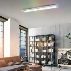 Luminaires Leuchten Direkt Éclairage Led|Plafonnier Leuchten-Direkt EDGING LED Blanc, 1 lumière, Télécommandes