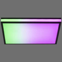 Luminaires Leuchten Direkt Éclairage Led|Plafonnier Leuchten-Direkt MARIO BLACK LED Noir, 1 lumière, Télécommandes, Changeur de couleurs