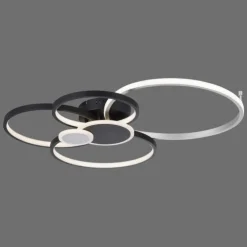 Luminaires Leuchten Direkt Éclairage Led|Plafonnier Leuchten-Direkt PAPILON LED Noir, 1 lumière