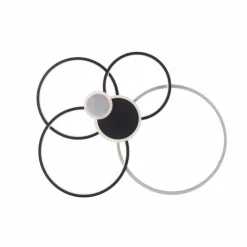 Luminaires Leuchten Direkt Éclairage Led|Plafonnier Leuchten-Direkt PAPILON LED Noir, 1 lumière