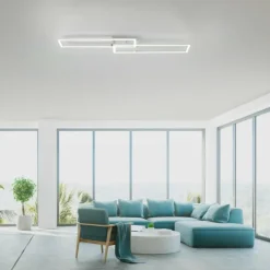 Luminaires Leuchten Direkt Éclairage Led|Plafonnier Leuchten-Direkt IVEN LED Acier brossé, 1 lumière