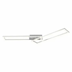 Luminaires Leuchten Direkt Éclairage Led|Plafonnier Leuchten-Direkt IVEN LED Acier brossé, 1 lumière