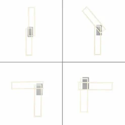 Luminaires Leuchten Direkt Éclairage Led|Plafonnier Leuchten-Direkt IVEN LED Acier brossé, 1 lumière