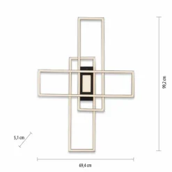 Luminaires Leuchten Direkt Éclairage Led|Plafonnier Leuchten-Direkt ASMIN LED Noir, 1 lumière, Télécommandes