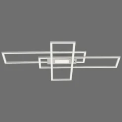Luminaires Leuchten Direkt Éclairage Led|Plafonnier Leuchten-Direkt ASMIN LED Acier brossé, 1 lumière, Télécommandes