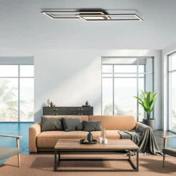 Luminaires Leuchten Direkt Éclairage Led|Plafonnier Leuchten-Direkt ASMIN LED Noir, 1 lumière