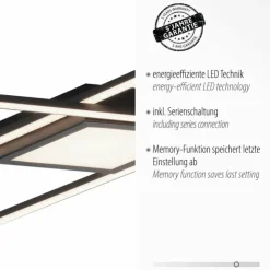 Luminaires Leuchten Direkt Éclairage Led|Plafonnier Leuchten-Direkt ASMIN LED Noir, 1 lumière
