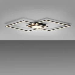 Luminaires Leuchten Direkt Éclairage Led|Plafonnier Leuchten-Direkt ASMIN LED Noir, 1 lumière