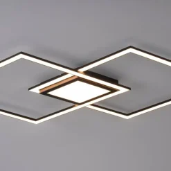 Luminaires Leuchten Direkt Éclairage Led|Plafonnier Leuchten-Direkt ASMIN LED Noir, 1 lumière