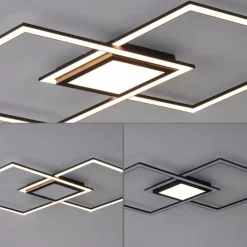 Luminaires Leuchten Direkt Éclairage Led|Plafonnier Leuchten-Direkt ASMIN LED Noir, 1 lumière