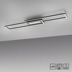 Luminaires Leuchten Direkt Éclairage Led|Plafonnier Leuchten-Direkt ASMIN LED Noir, 1 lumière