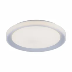 Plafonnier Leuchten-Direkt LOLAsmart-LENI LED Argenté, 1 lumière, Télécommandes, Changeur de couleurs