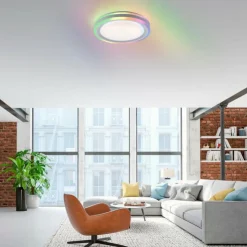Luminaires Leuchten Direkt Éclairage Led|Plafonnier Leuchten-Direkt SPHERIC LED Blanc, 2 lumières, Télécommandes, Changeur de couleurs