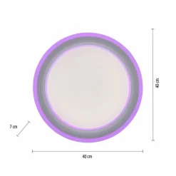 Luminaires Leuchten Direkt Éclairage Led|Plafonnier Leuchten-Direkt SPHERIC LED Blanc, 2 lumières, Télécommandes, Changeur de couleurs