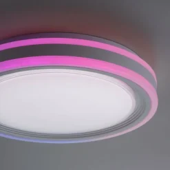 Luminaires Leuchten Direkt Éclairage Led|Plafonnier Leuchten-Direkt SPHERIC LED Blanc, 2 lumières, Télécommandes, Changeur de couleurs