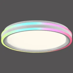 Luminaires Leuchten Direkt Éclairage Led|Plafonnier Leuchten-Direkt SPHERIC LED Blanc, 2 lumières, Télécommandes, Changeur de couleurs