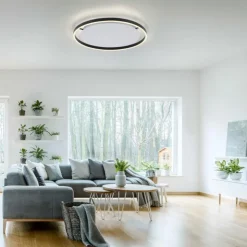 Luminaires Leuchten Direkt Éclairage Led|Plafonnier Leuchten-Direkt RITUS LED Anthracite, 1 lumière