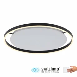 Luminaires Leuchten Direkt Éclairage Led|Plafonnier Leuchten-Direkt RITUS LED Anthracite, 1 lumière