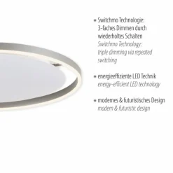 Luminaires Leuchten Direkt Éclairage Led|Plafonnier Leuchten-Direkt RITUS LED Aluminium, 1 lumière