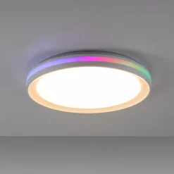 Luminaires Leuchten Direkt Éclairage Led|Plafonnier Leuchten-Direkt RIBBON LED Blanc, 2 lumières, Télécommandes, Changeur de couleurs