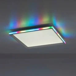 Luminaires Leuchten Direkt Éclairage Led|Plafonnier Leuchten-Direkt GALACTICA LED Blanc, 2 lumières, Télécommandes, Changeur de couleurs