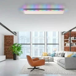Luminaires Leuchten Direkt Éclairage Led|Plafonnier Leuchten-Direkt GALACTICA LED Blanc, 2 lumières, Télécommandes, Changeur de couleurs