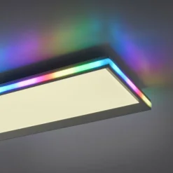 Luminaires Leuchten Direkt Éclairage Led|Plafonnier Leuchten-Direkt GALACTICA LED Blanc, 2 lumières, Télécommandes, Changeur de couleurs