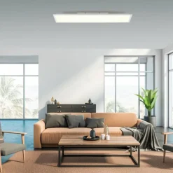 Luminaires Leuchten Direkt Éclairage Led|Plafonnier Leuchten-Direkt FLAT LED Blanc, 1 lumière, Télécommandes