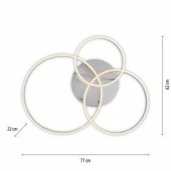 Luminaires Leuchten Direkt Éclairage Led|Plafonnier Leuchten-Direkt LILLUTI LED Argenté, 2 lumières, Télécommandes