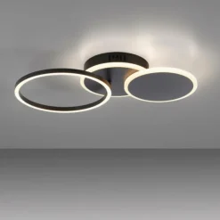 Luminaires Leuchten Direkt Éclairage Led|Plafonnier Leuchten-Direkt SEVENT LED Noir, 1 lumière