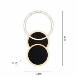 Luminaires Leuchten Direkt Éclairage Led|Plafonnier Leuchten-Direkt SEVENT LED Noir, 1 lumière