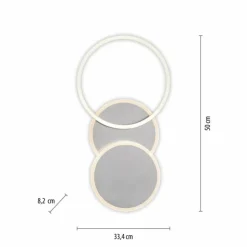 Luminaires Leuchten Direkt Éclairage Led|Plafonnier Leuchten-Direkt SEVENT LED Argenté, 1 lumière