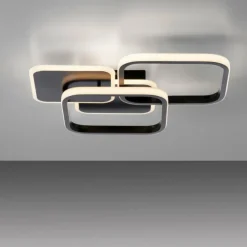 Luminaires Leuchten Direkt Éclairage Led|Plafonnier Leuchten-Direkt SEVENT LED Noir, 1 lumière